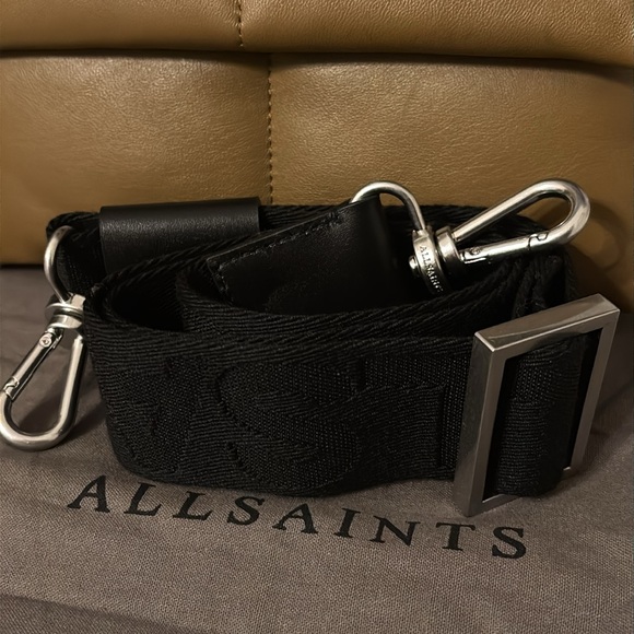 All Saints Ezra Quilted Leather Crossbody Bag - Picture 11 of 13